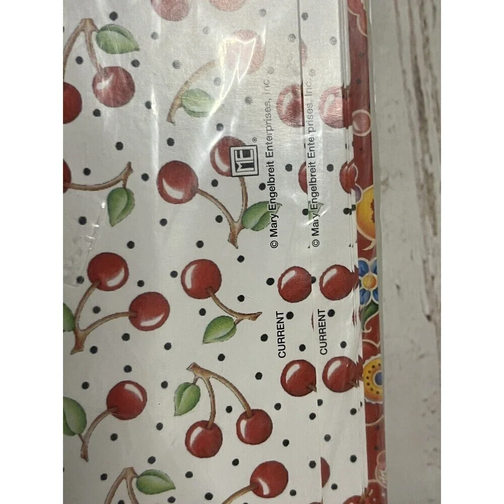NEW Vintage Mary Engelbreit File Folders, Red Cherries & Floral